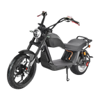 E-Chopper 45 km/h City CP6 in matt schwarz Frontansicht