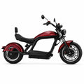 E-Chopper 6.0 Premium in rot mit Straßenzulassung 45 km/h Seitenansicht
