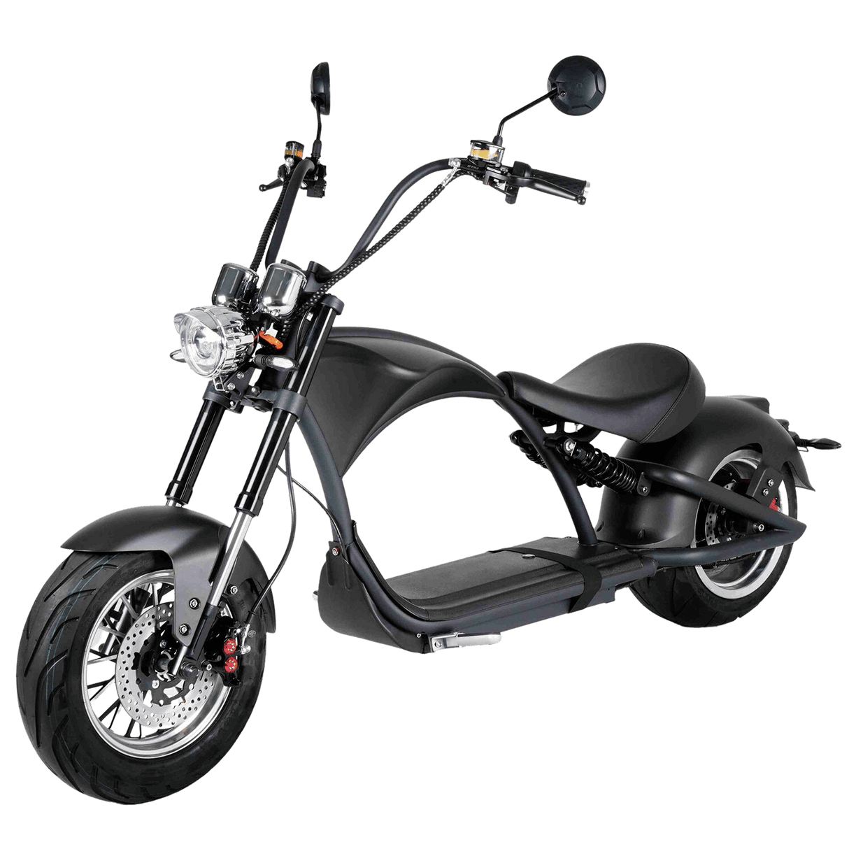 E-Chopper Aero in schwarz mit Straßenzulassung 45 km/h