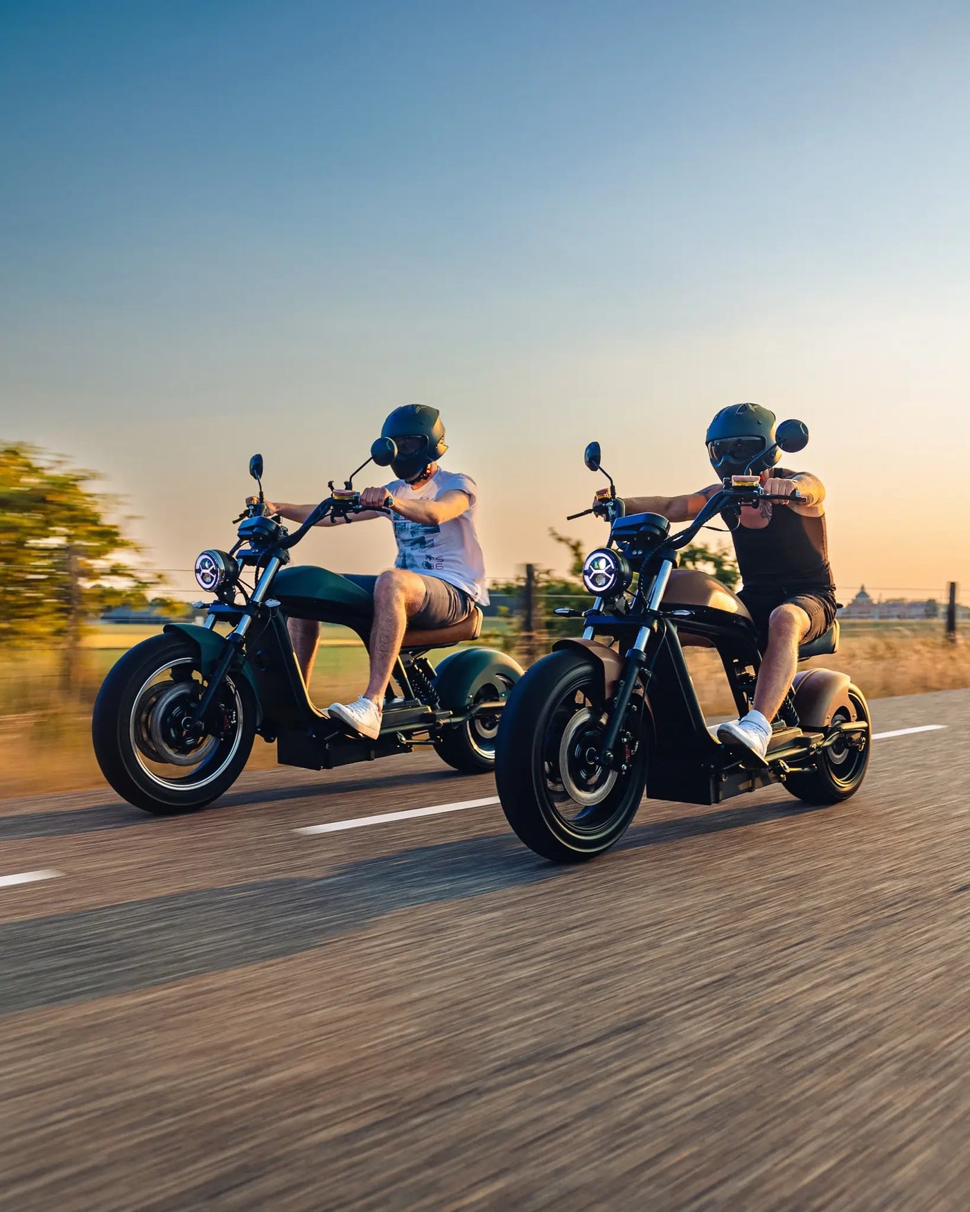 E-Chopper HL 6.0 Premium 45 km/h auf der Straße