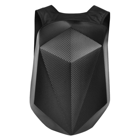 E-Chopper Tasche wasserdichter Motorrad Rucksack aus Carbonfaser – Vorderansicht