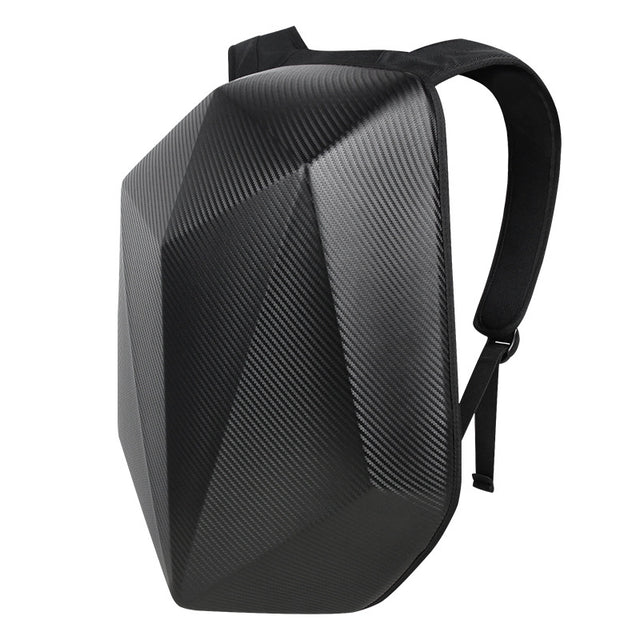 E-Chopper Tasche – Motorrad Rucksack aus Carbonfaser, Seitenansicht