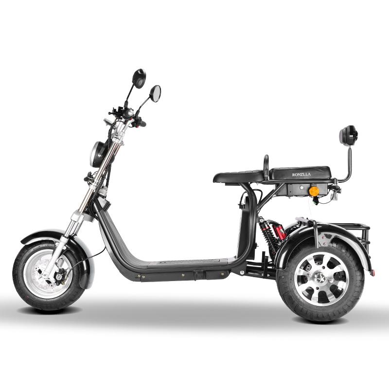 E-Trike 45 km/h 2000W schwarz - E-Streetbikes