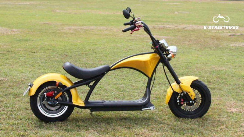 Laden Sie das Bild in Galerie -Viewer, e-Chopper gelb 45km/h - E-Streetbikes
